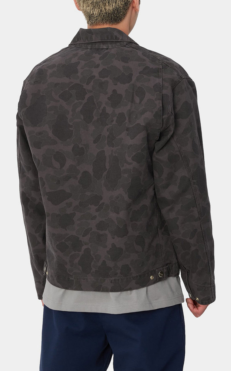 ジャケット・アウター Carhartt WIP DUCK DETROIT JACKET Camo Carhartt WIP Duck Camo Detroit Jacket Green/Graphite Men's