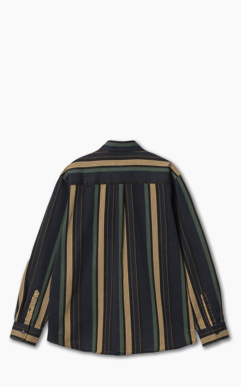Carhartt WIP L/S Dorado Stripe Shirt Dark Navy/Moon