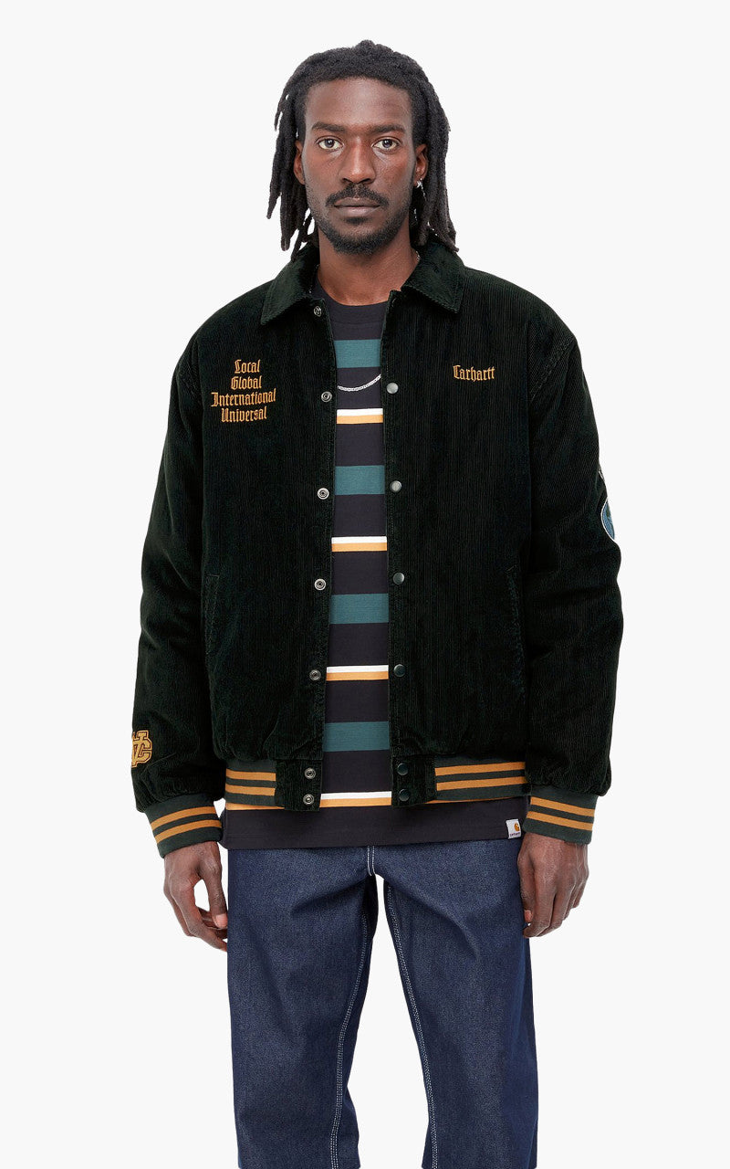 Carhartt WIP Letterman Jacket Black/Brick