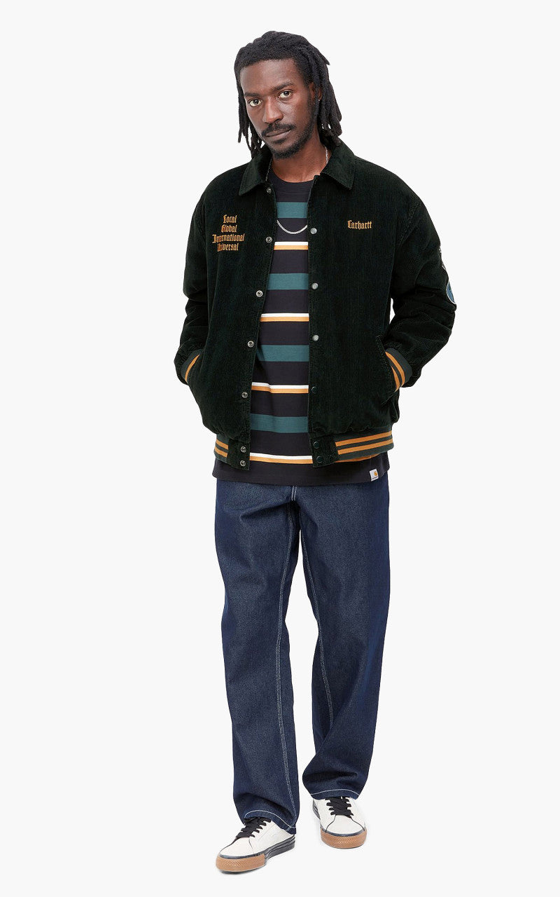 Carhartt WIP Letterman Jacket Black/Brick