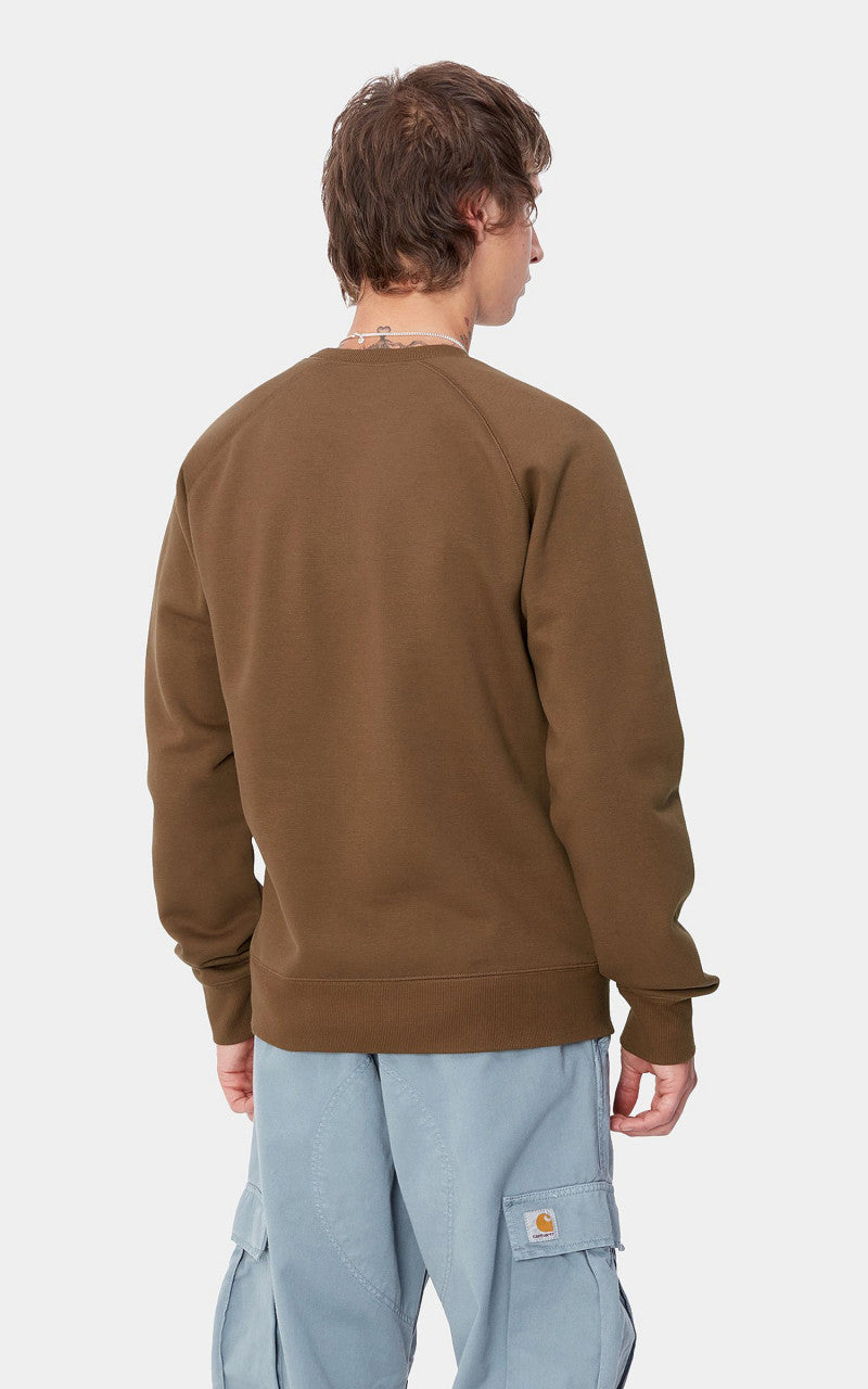 Carhartt WIP Chase Sweatshirt Chocolate/Gold