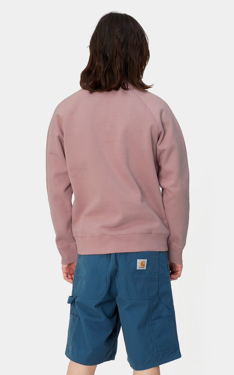 Carhartt WIP Chase Sweatshirt Glassy Pink/Gold