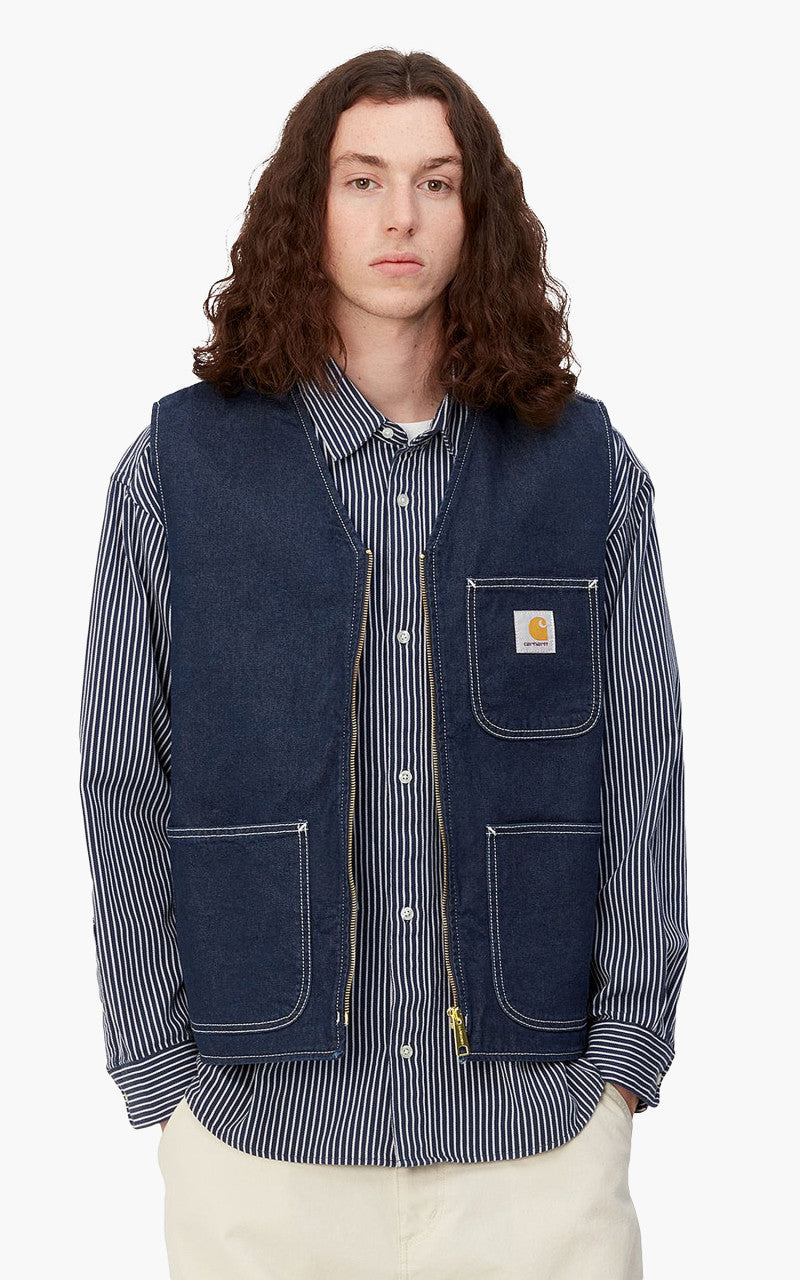 Carhartt WIP Chore Vest Blue One Wash