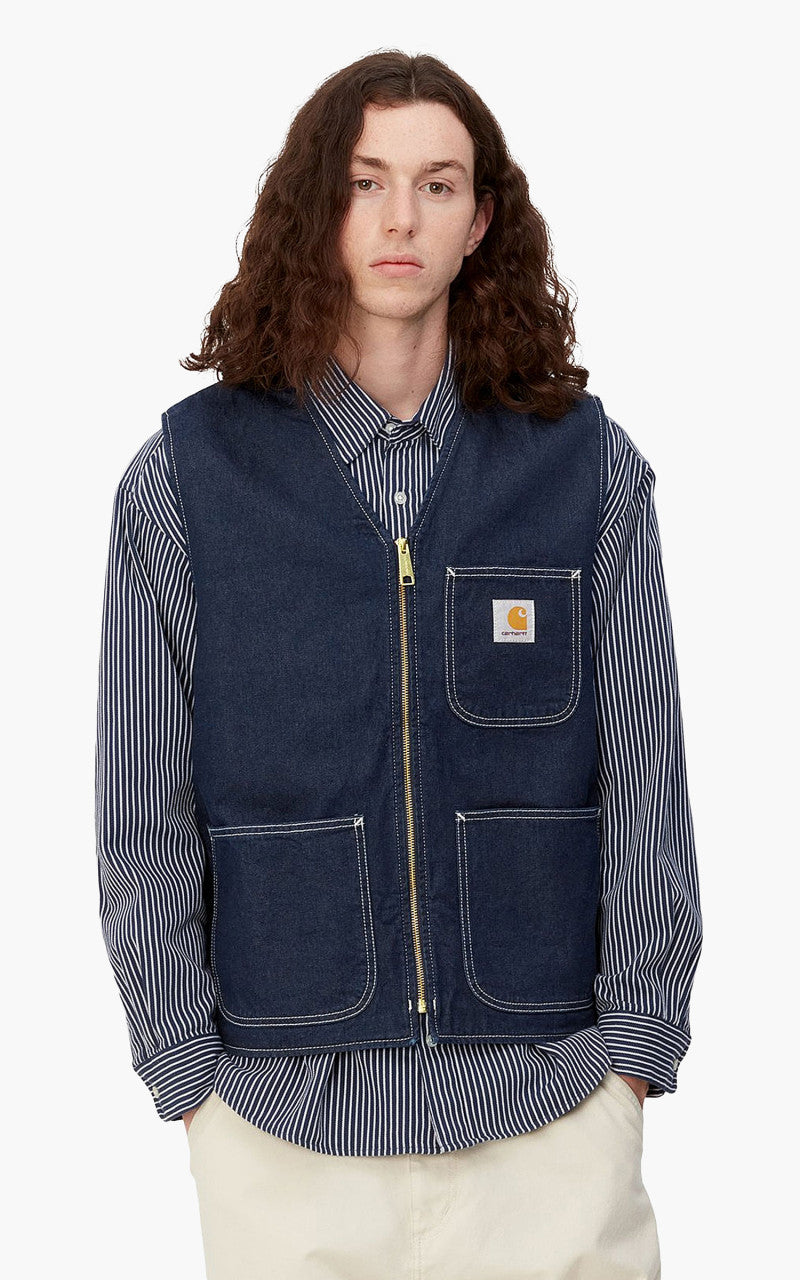 Carhartt WIP Chore Vest Blue One Wash