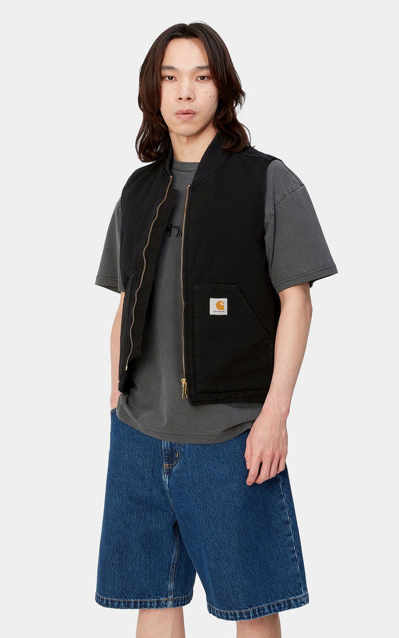 Carhartt WIP Classic Vest Black Rinsed