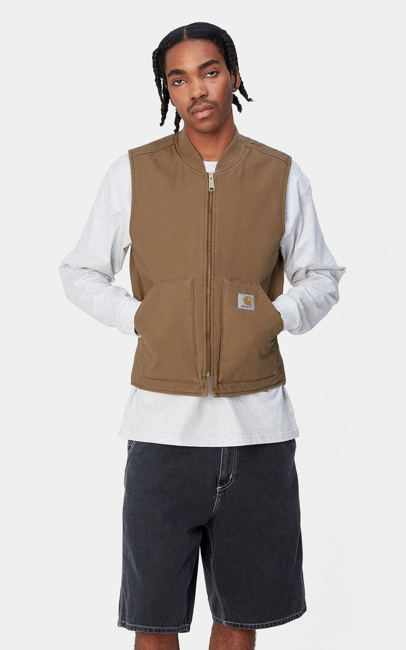 Carhartt WIP Classic Vest Hamilton Brown Rinsed