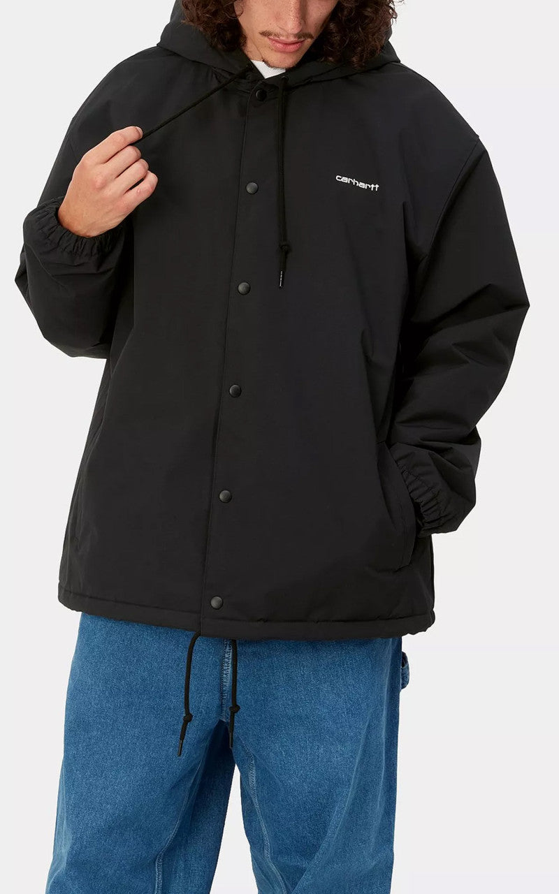 Carhartt WIP Hooded Coach Jacket Black/White