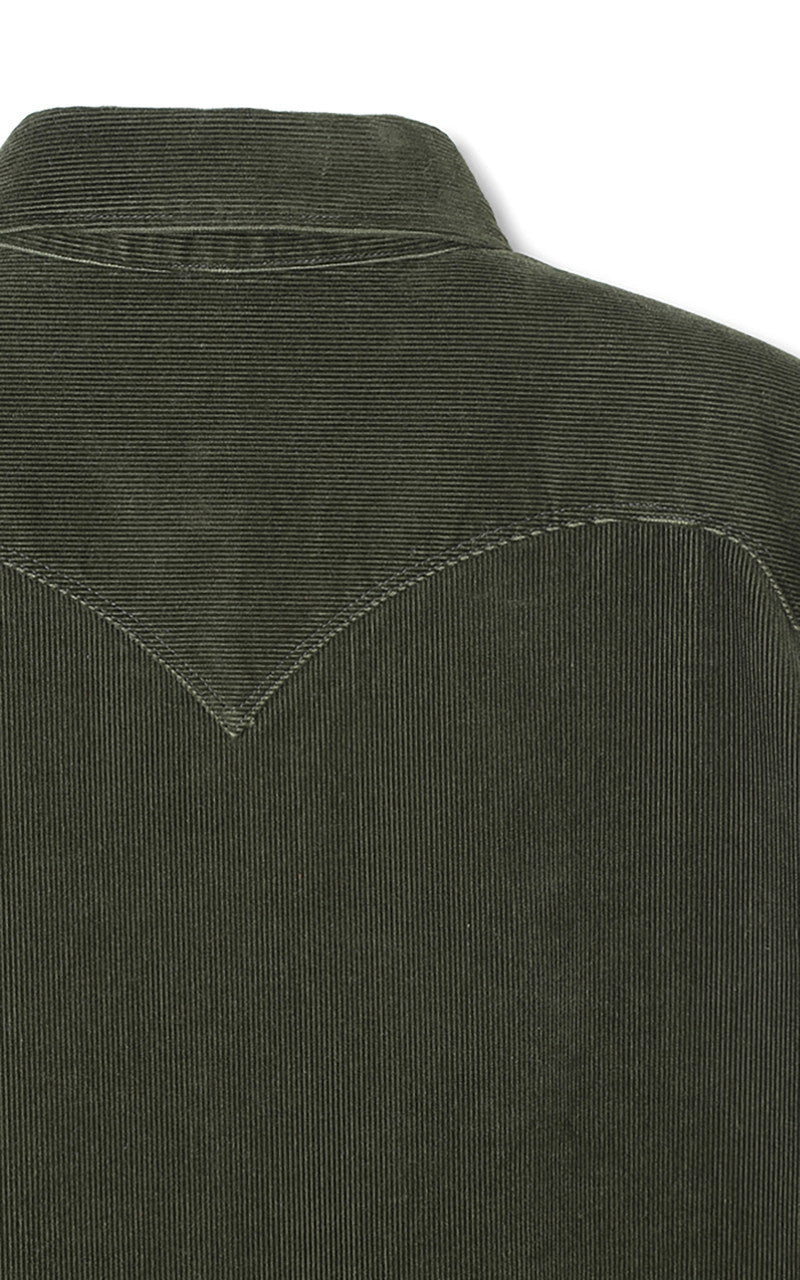 Stevenson Overall Co. Cody Corduroy Shirt Dark Olive