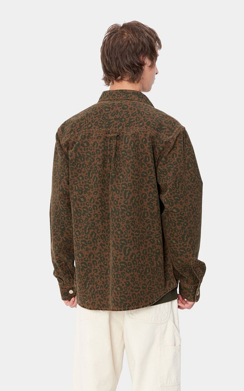 Carhartt WIP Conro Shirt Jac Camo Leo Tamarind/Tamarind