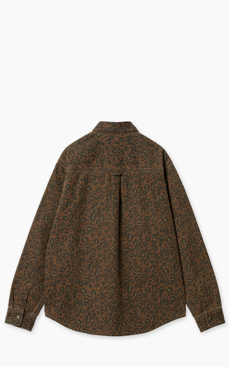 Carhartt WIP Conro Shirt Jac Camo Leo Tamarind/Tamarind