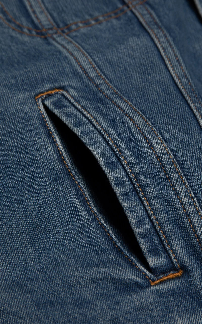 Nudie Jeans Danny Blue Vintage Denim Jacket Mid Blue
