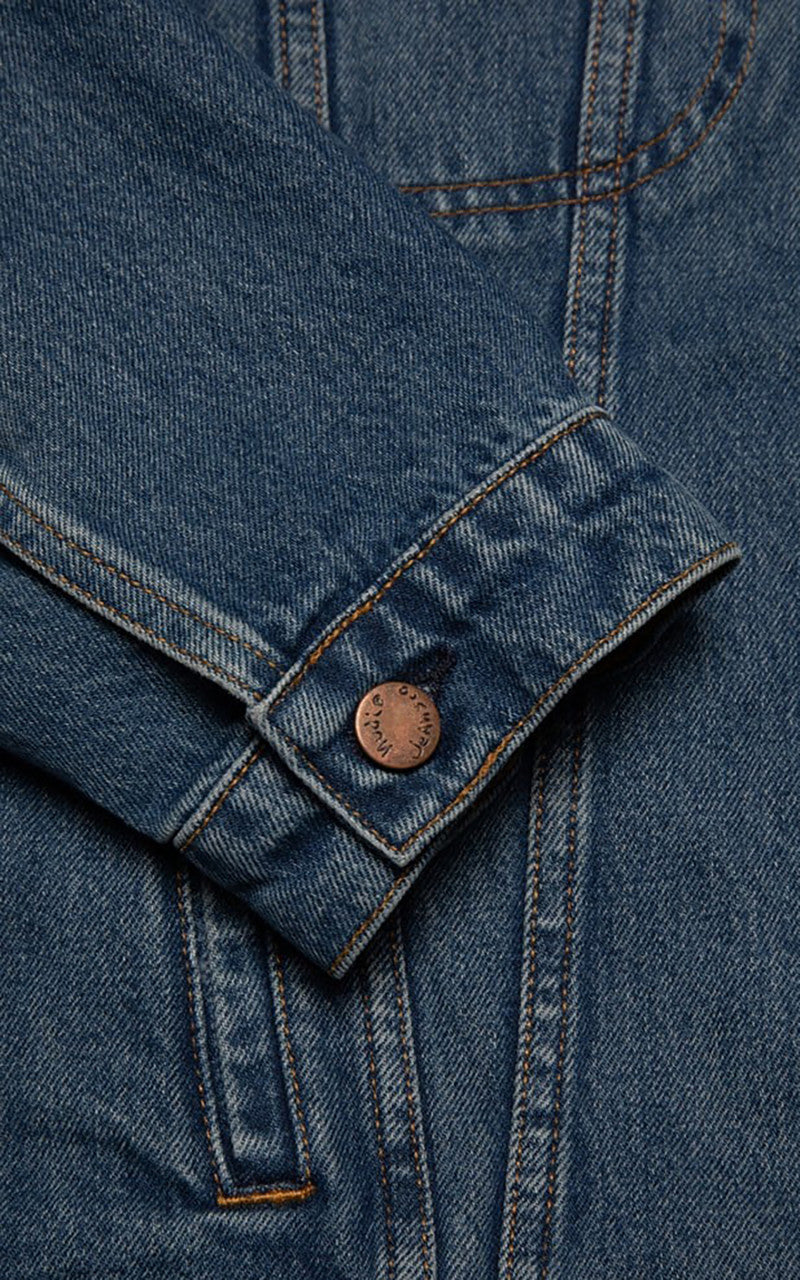Nudie Jeans Danny Blue Vintage Denim Jacket Mid Blue