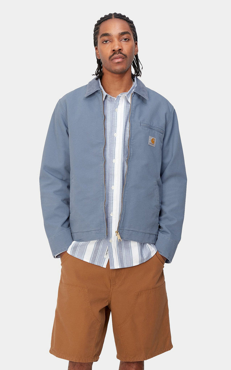 Carhartt WIP Detroit Jacket Dearborn Canvas Aged Bay Blue