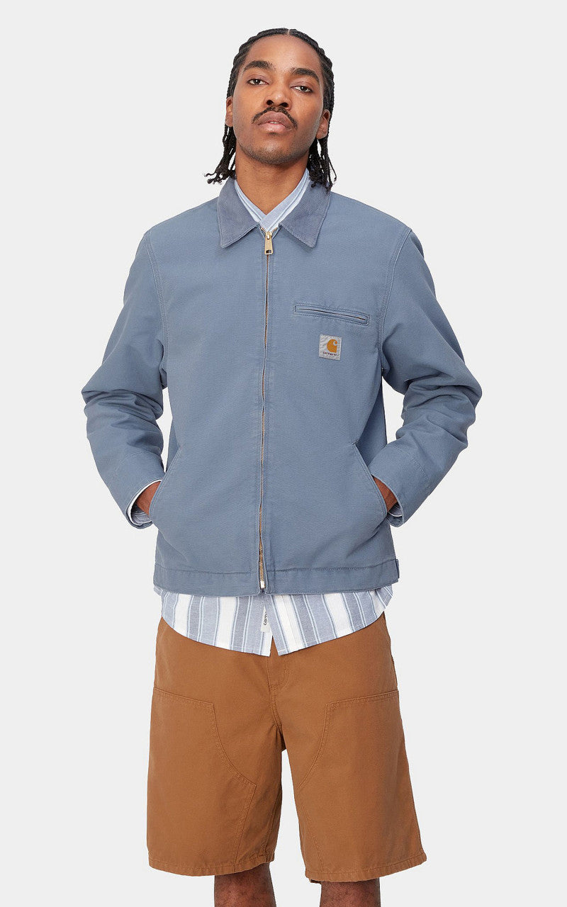 Carhartt WIP Detroit Jacket Dearborn Canvas Aged Bay Blue
