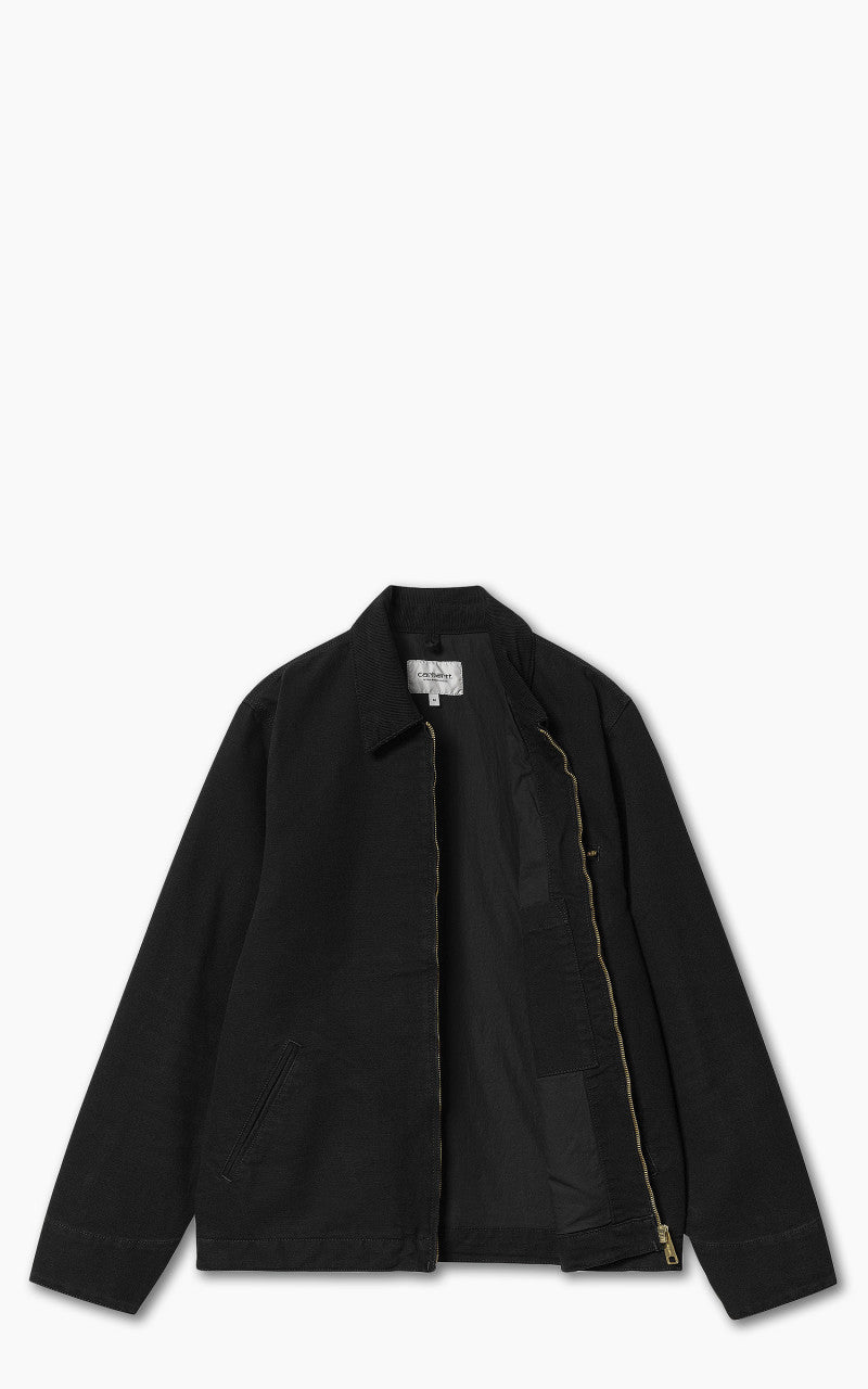Carhartt WIP Detroit Jacket Dearborn Canvas Black/Black Aged Canvas