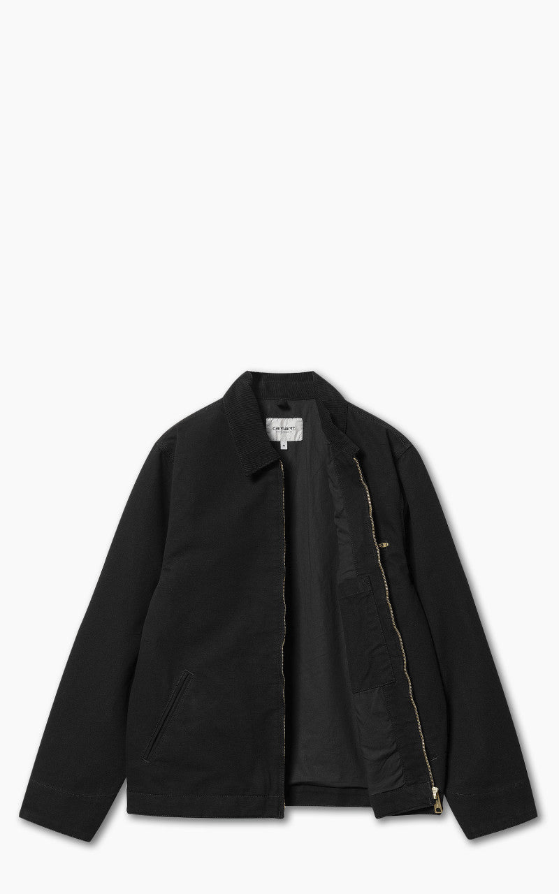 Carhartt WIP Detroit Jacket Dearborn Canvas Black/Black Rinsed