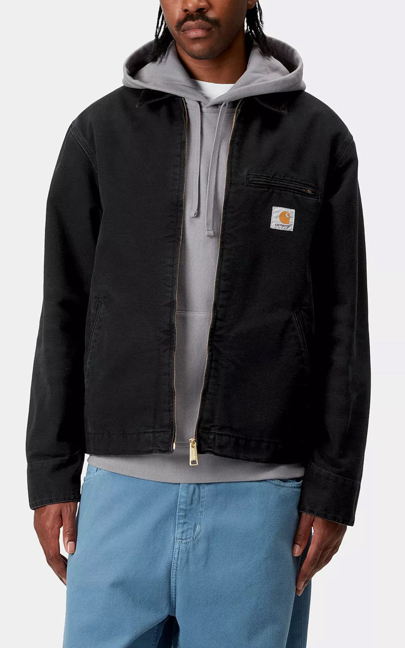 Carhartt WIP Detroit Jacket Dearborn Stone Canvas Black/Black