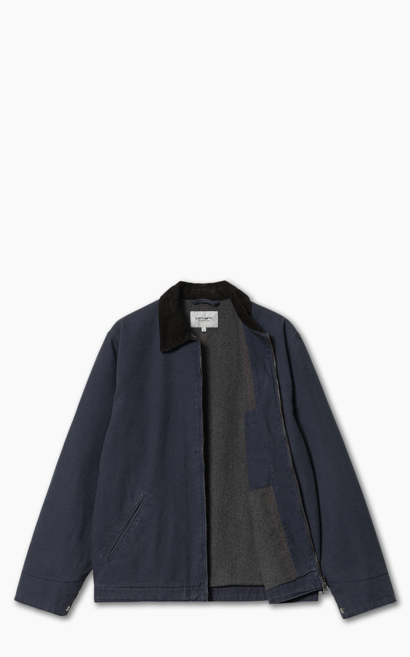Carhartt WIP Detroit Jacket Dearborn Canvas Heavy Stone Wash Blue
