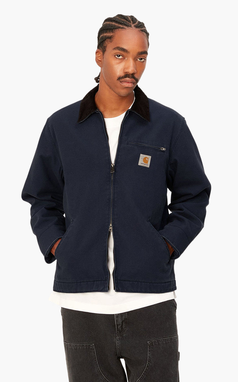 Carhartt WIP Detroit Jacket Dearborn Canvas Heavy Stone Wash Blue