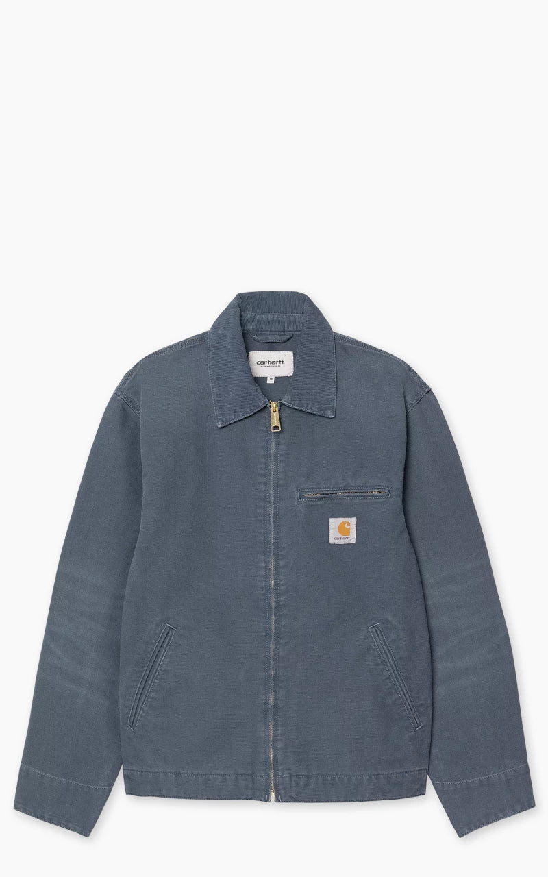 Carhartt WIP Detroit Jacket Dearborn Stone Canvas Dusky Blue