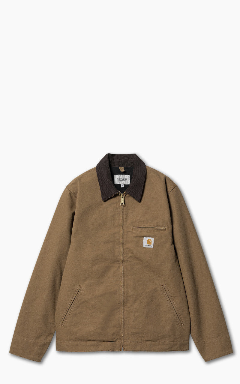 Carhartt Detroit Jacket M ブラウン Carhartt WIP Detroit Jacket Dearborn Canvas Rinsed Hamilton Brown
