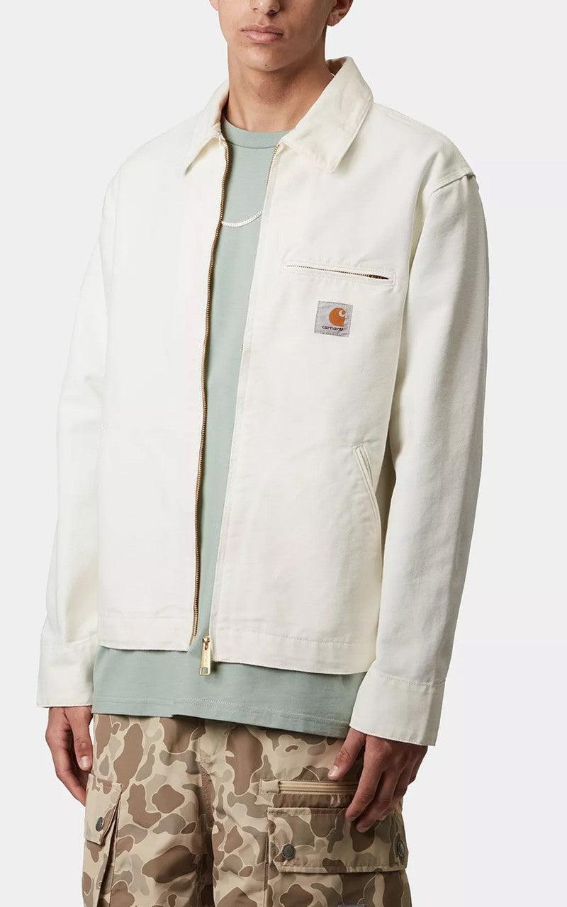 Carhartt WIP Detroit Jacket Dearborn Canvas Rinsed Wax/Wax
