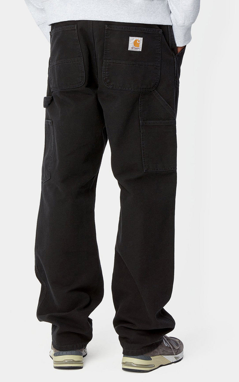 Carhartt WIP Double Knee Pant Dearborn Canvas Aged Black