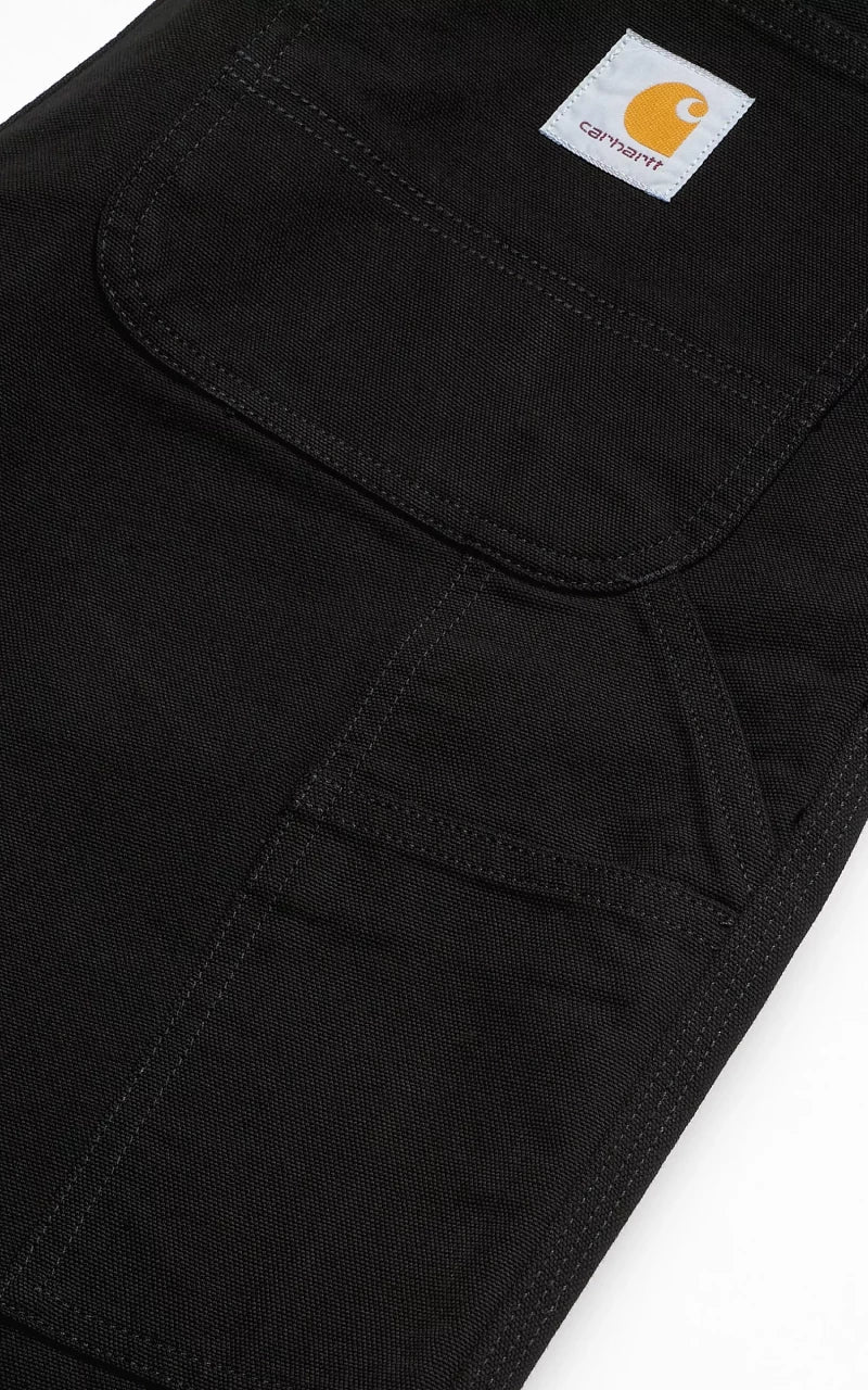 Carhartt WIP Double Knee Pant Dearborn Canvas Rinsed Black