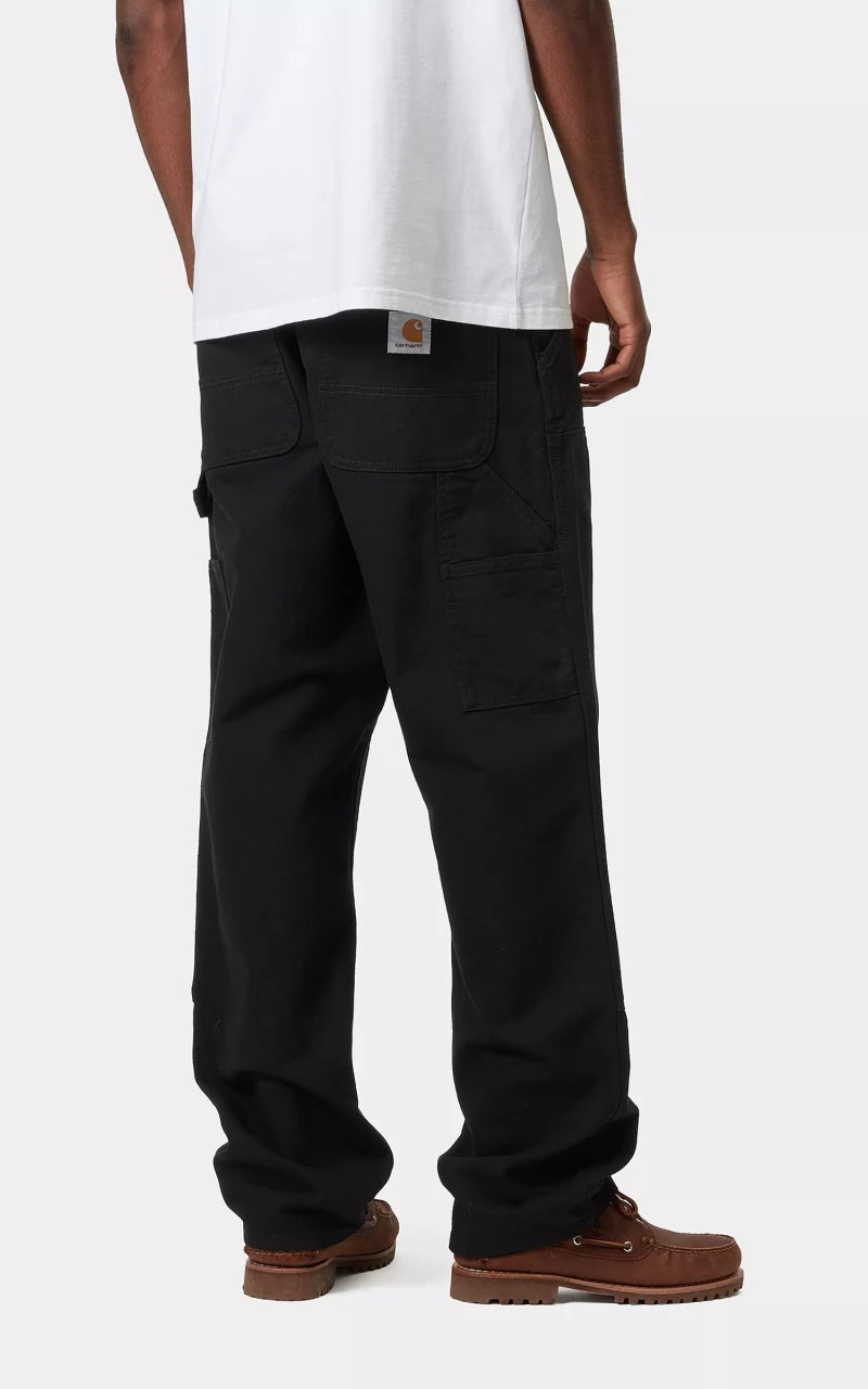 Carhartt WIP Double Knee Pant Dearborn Canvas Rinsed Black