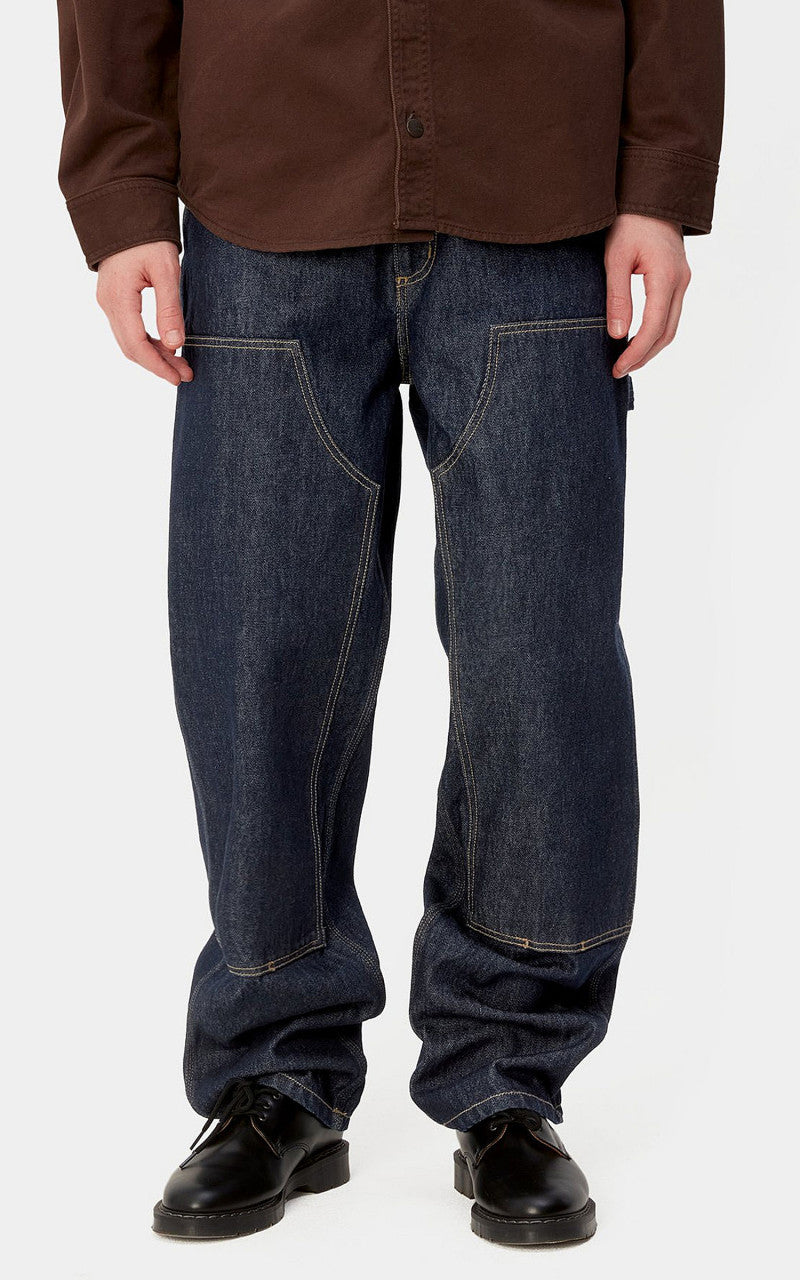 Carhartt WIP Double Knee Pant Smith Denim Rinsed Blue