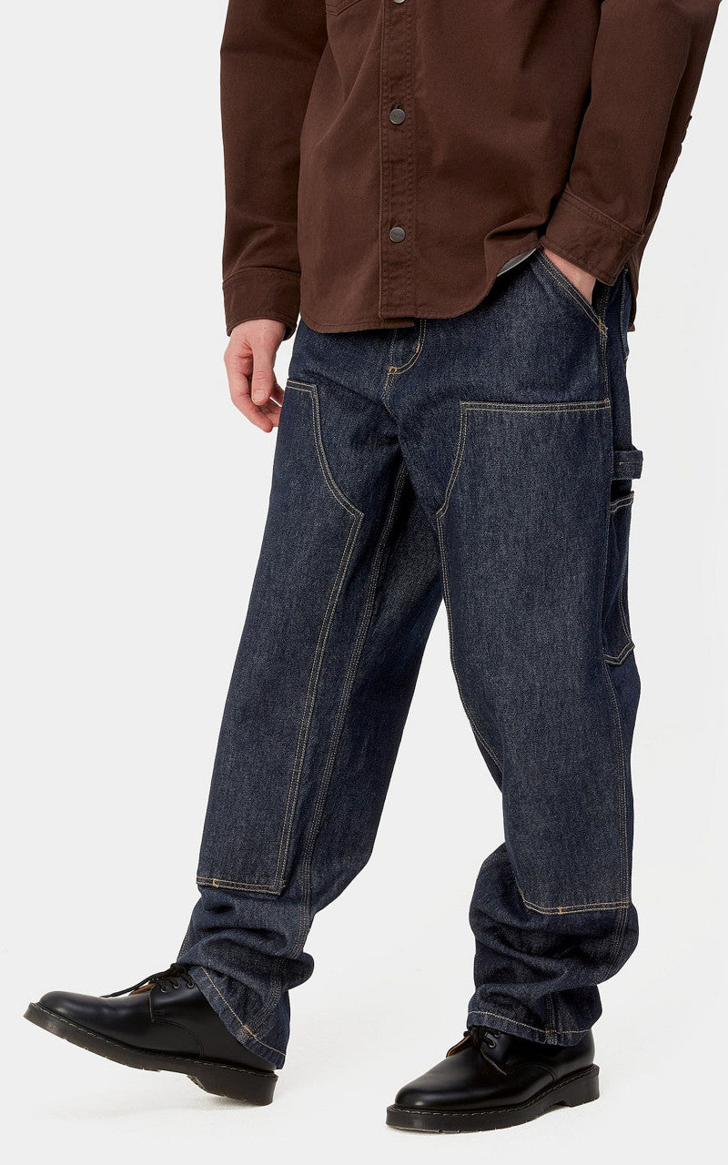 Carhartt WIP Double Knee Pant Smith Denim Rinsed Blue