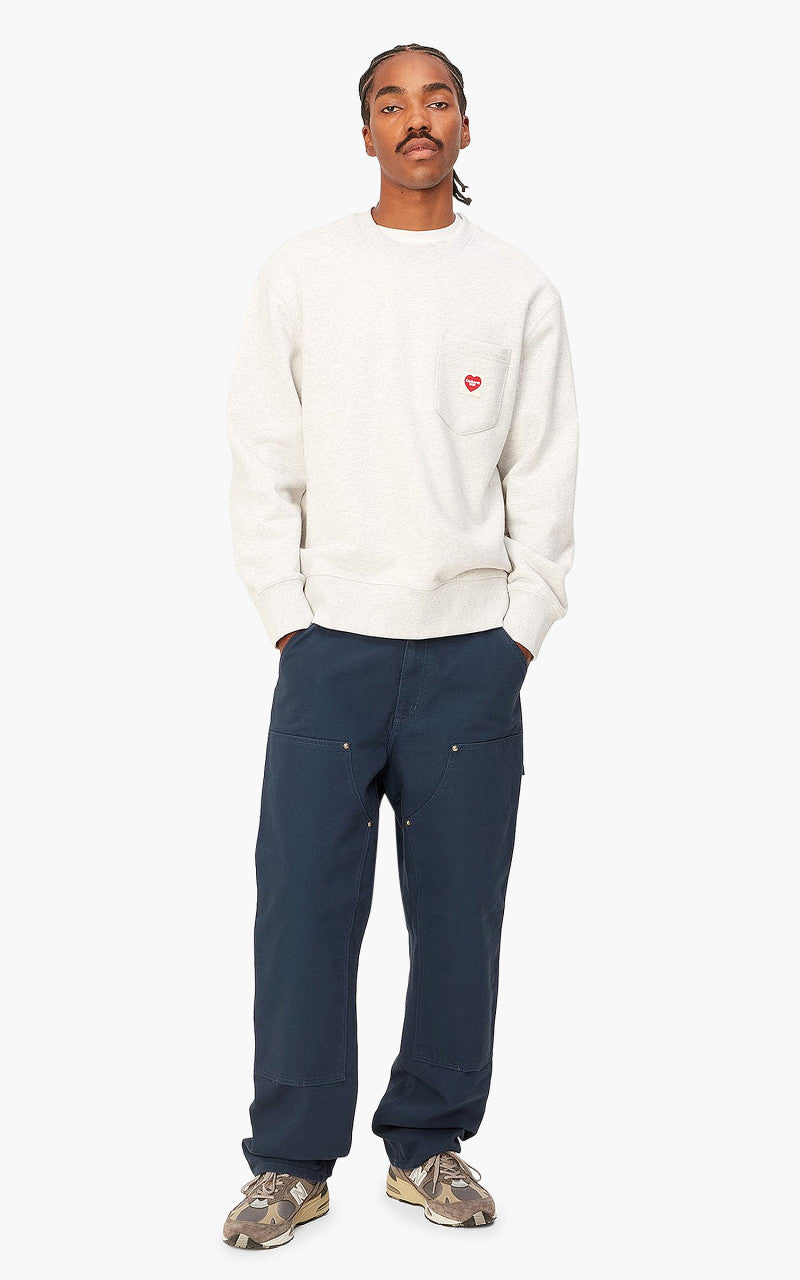 Carhartt WIP Double Knee Pant Dearborn Canvas Rinsed Blue