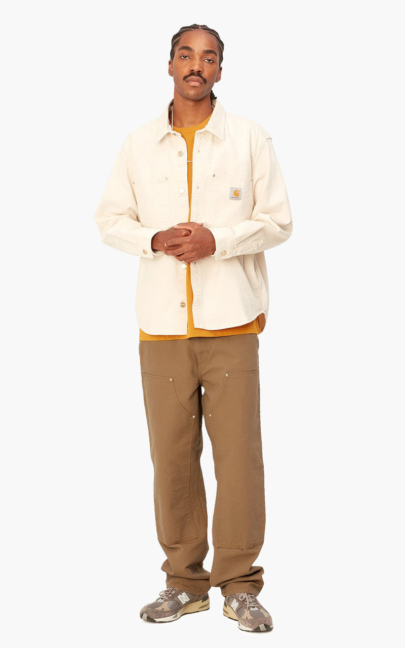 Carhartt WIP Double Knee Pant Dearborn Canvas Rinsed Hamilton Brown