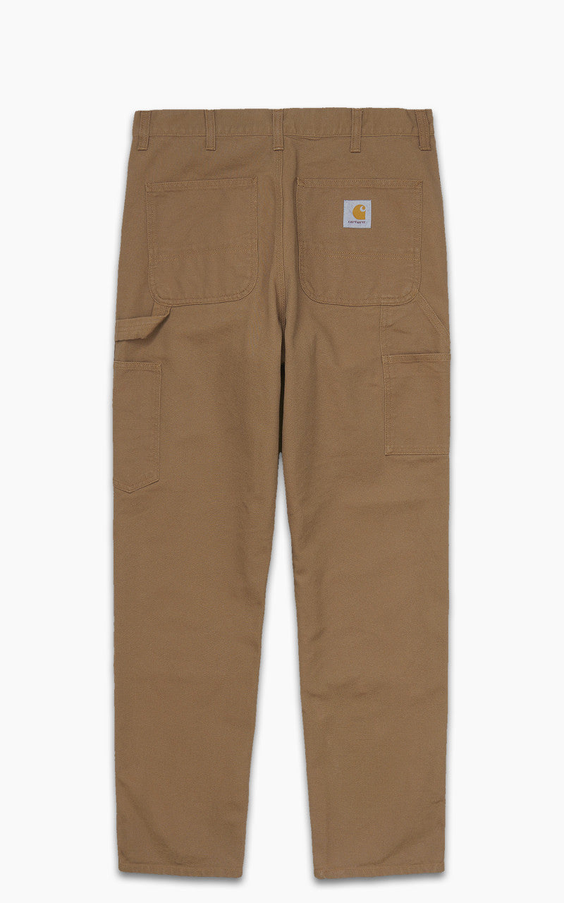 Carhartt WIP Double Knee Pant Dearborn Canvas Rinsed Hamilton Brown