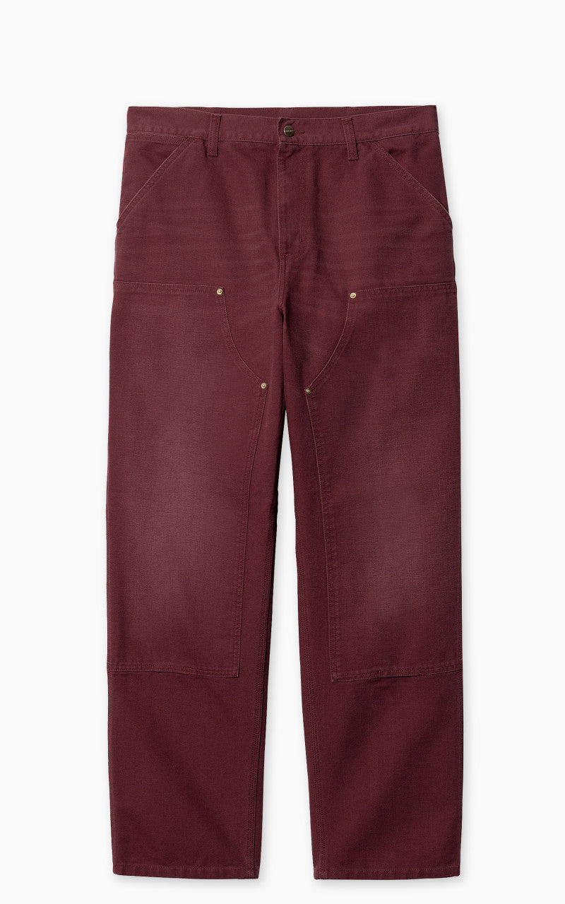 Carhartt WIP Double Knee Pant Dearborn Canvas Malbec Aged Canvas