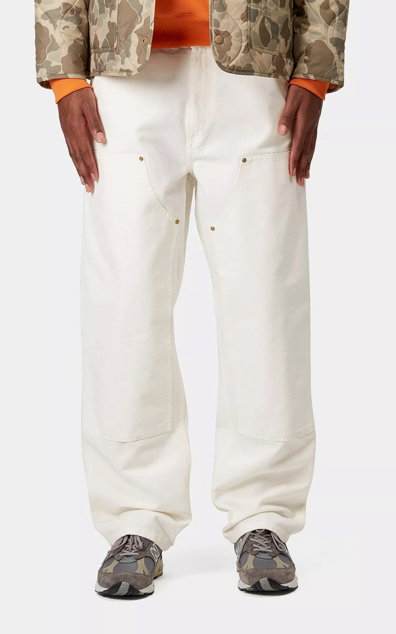 Carhartt WIP Double Knee Pant Dearborn Canvas Rinsed Wax