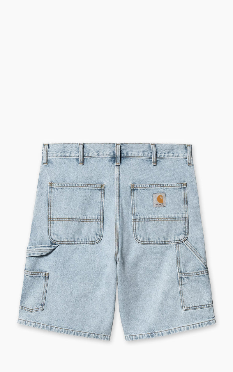 Carhartt WIP Double Knee Short Smith Denim Heavy Stone Bleached Blue