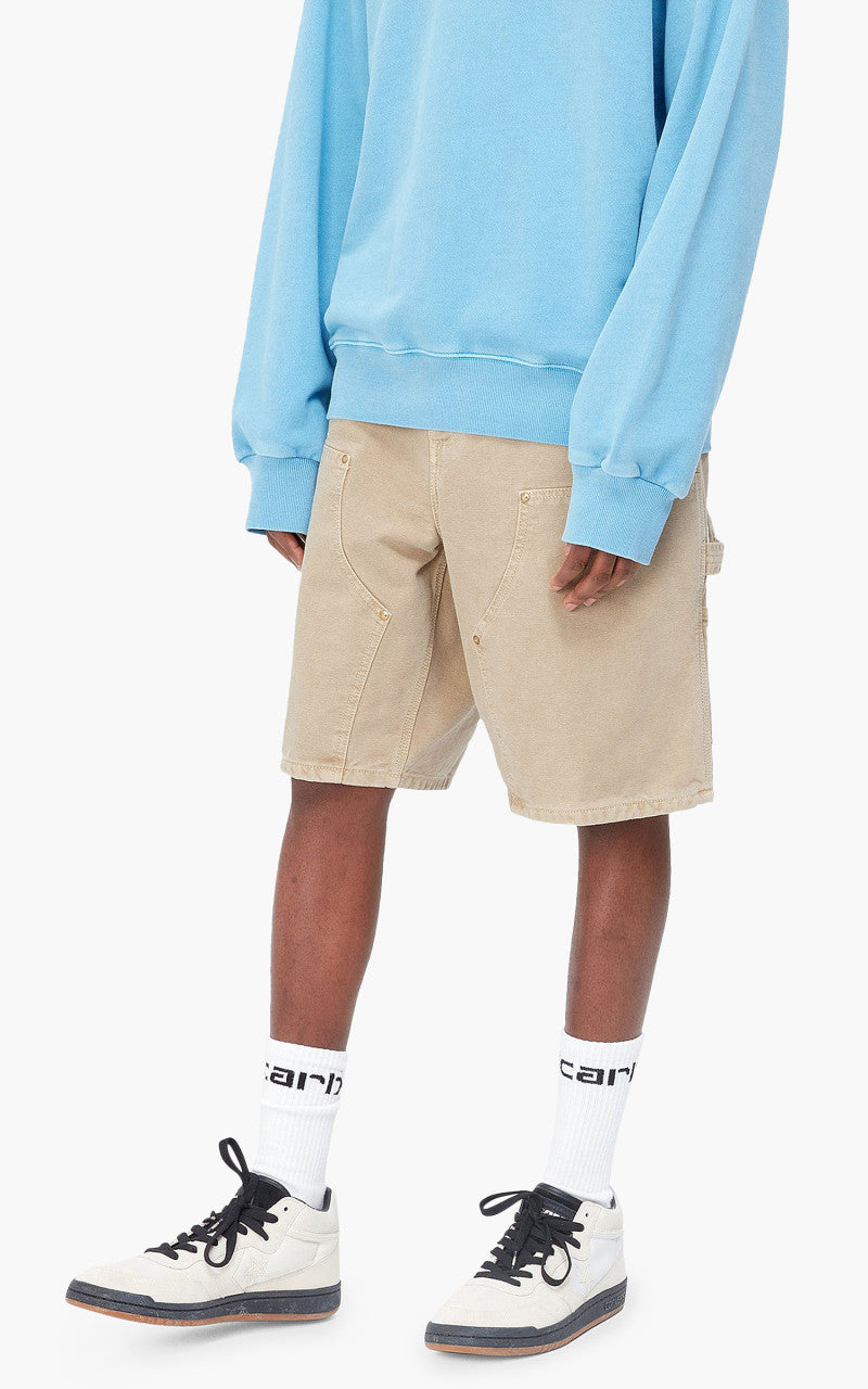 Carhartt WIP Double Knee Short Dusty H Brown Faded