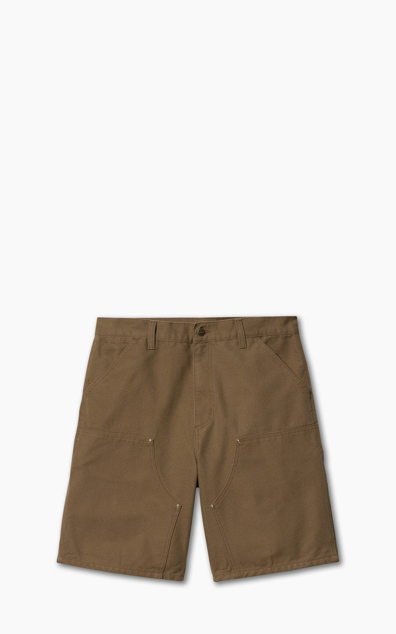 Carhartt WIP Double Knee Short Hamilton Brown Rinsed