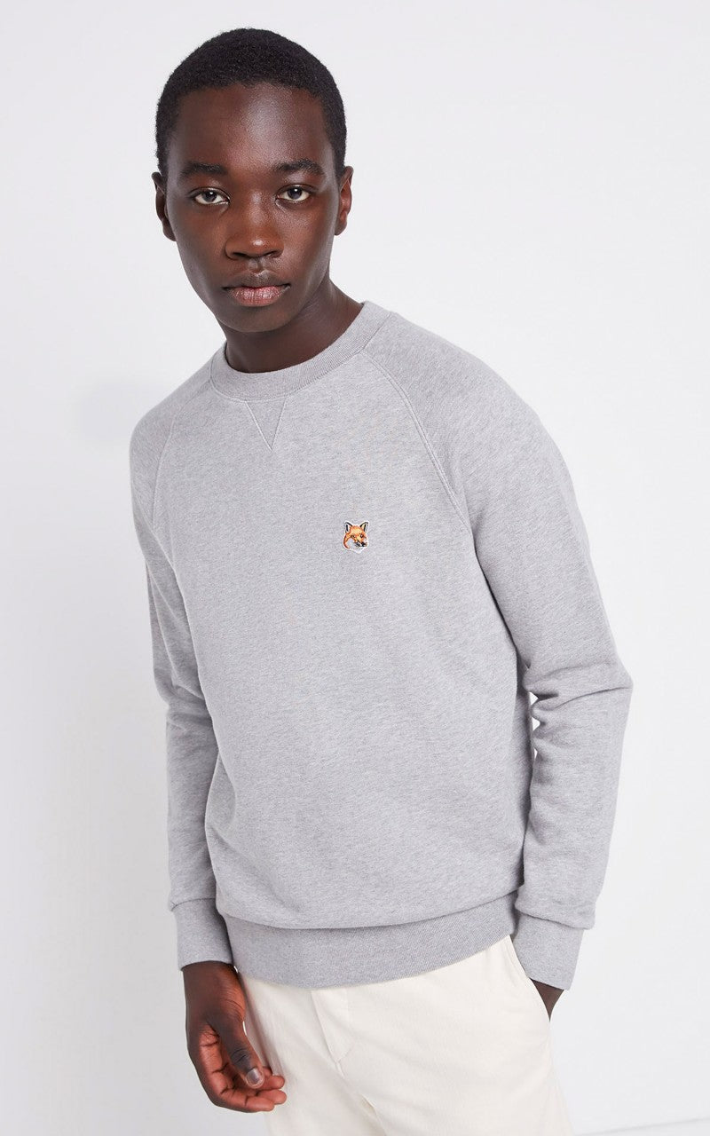 Maison Kitsuné Sweatshirt Fox Head Patch Grey