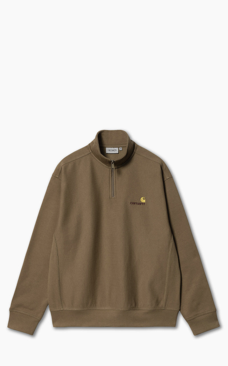 Carhartt WIP Half Zip American Script Sweatshirt Buffalo