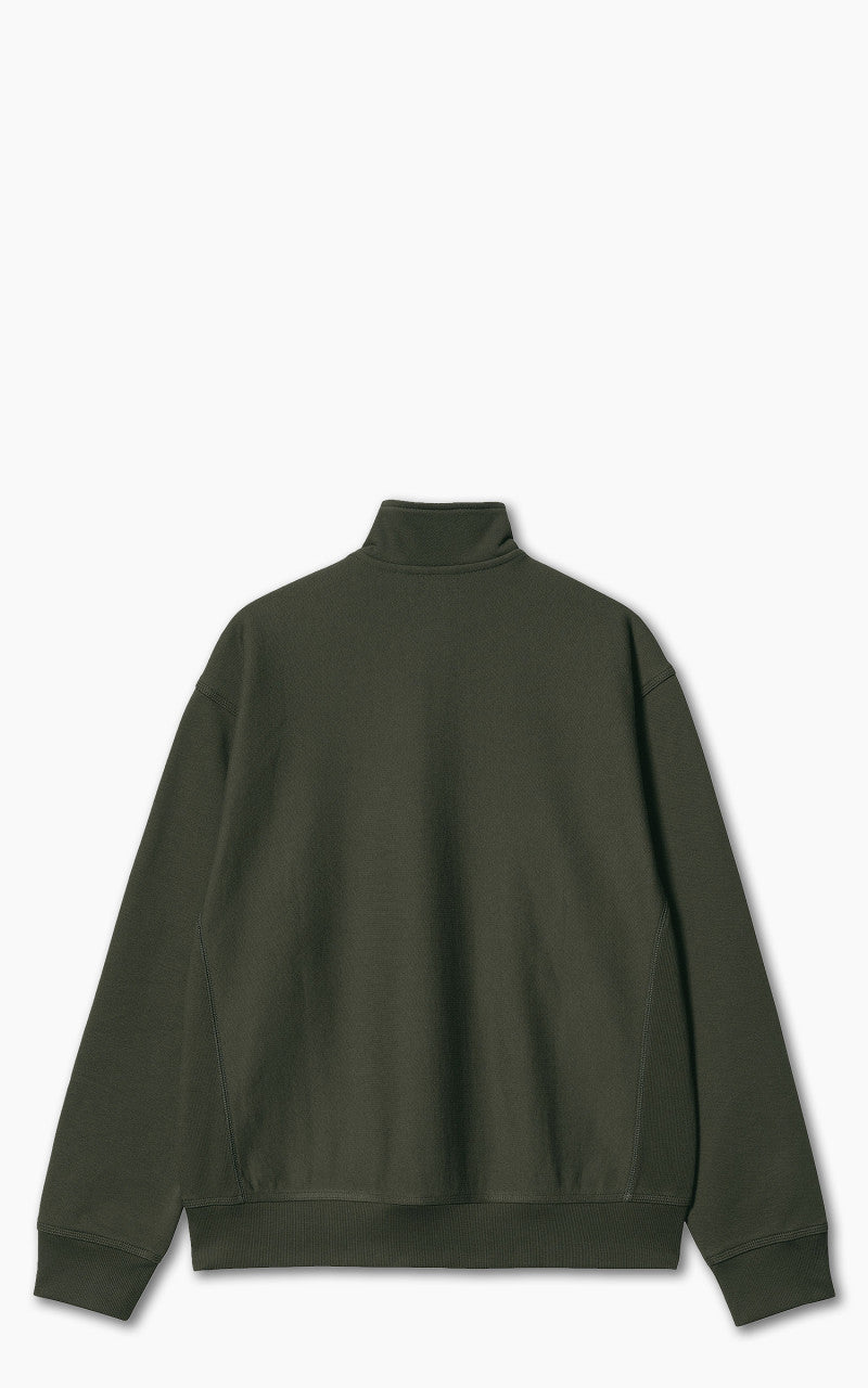 Carhartt WIP Half Zip American Script Sweatshirt Plant