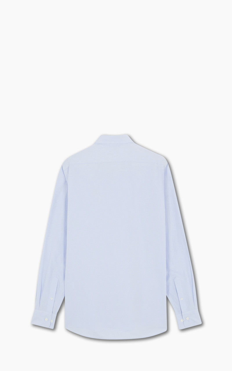 Maison Kitsuné Fox Head Embroidery Classic Shirt Light Blue