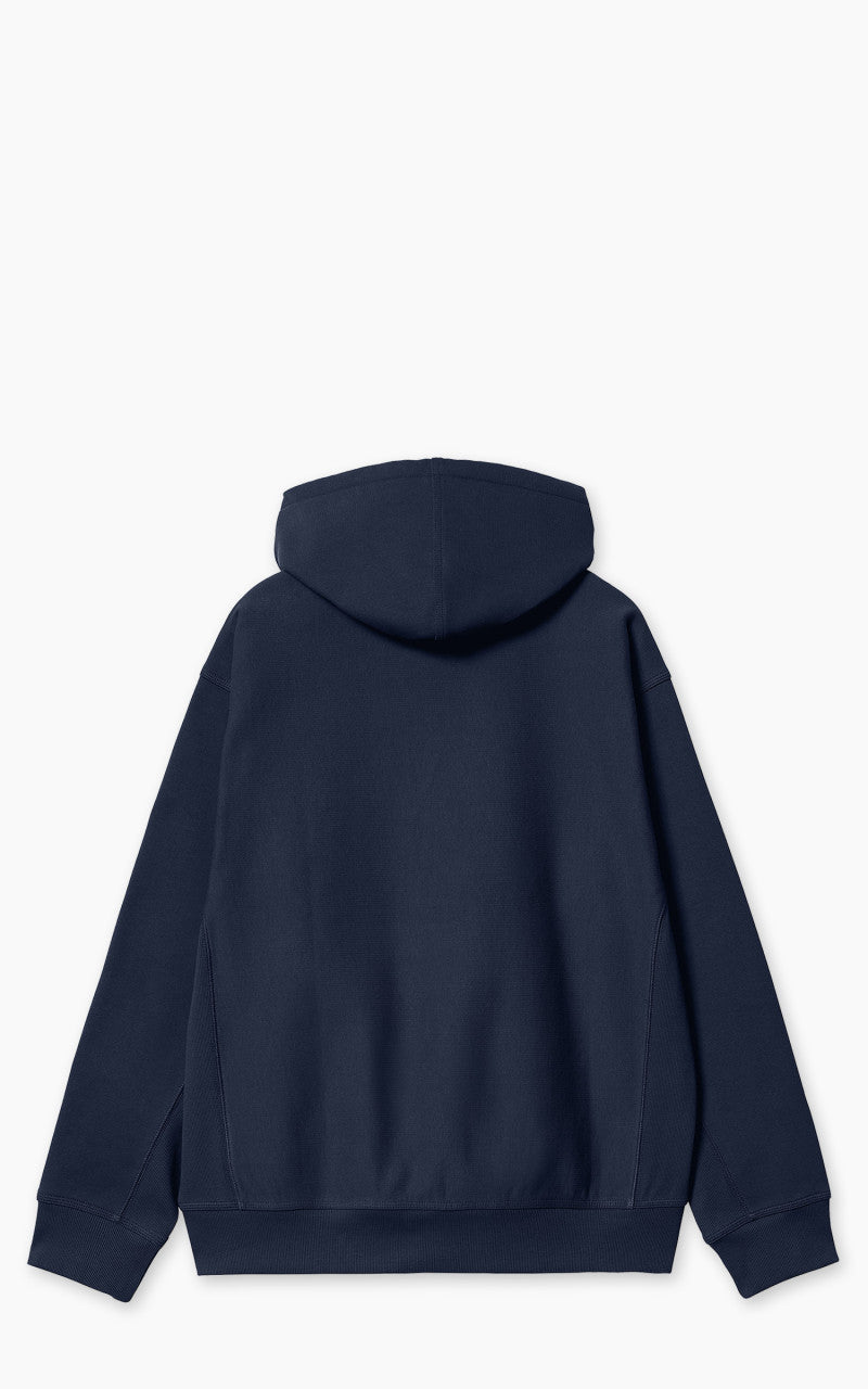 Carhartt WIP Hooded American Script Sweatshirt Air Force Blue