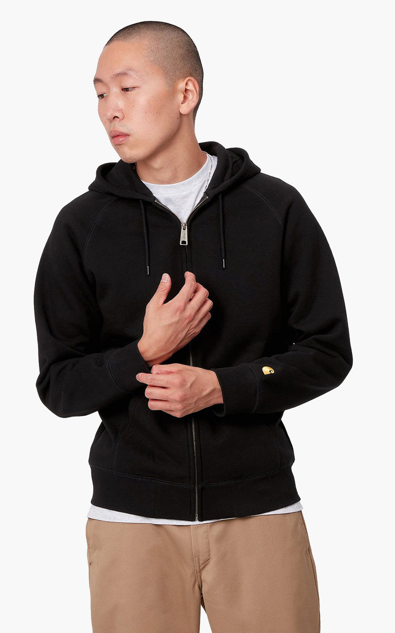 Carhartt WIP Hooded Chase Jacket Black/Gold