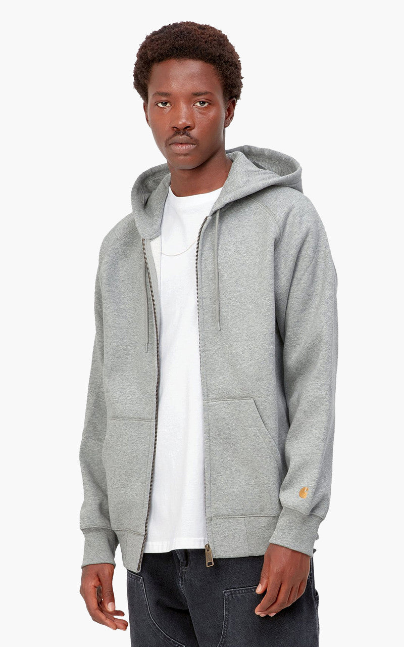 Carhartt WIP Hooded Chase Jacket Grey Heather/Gold