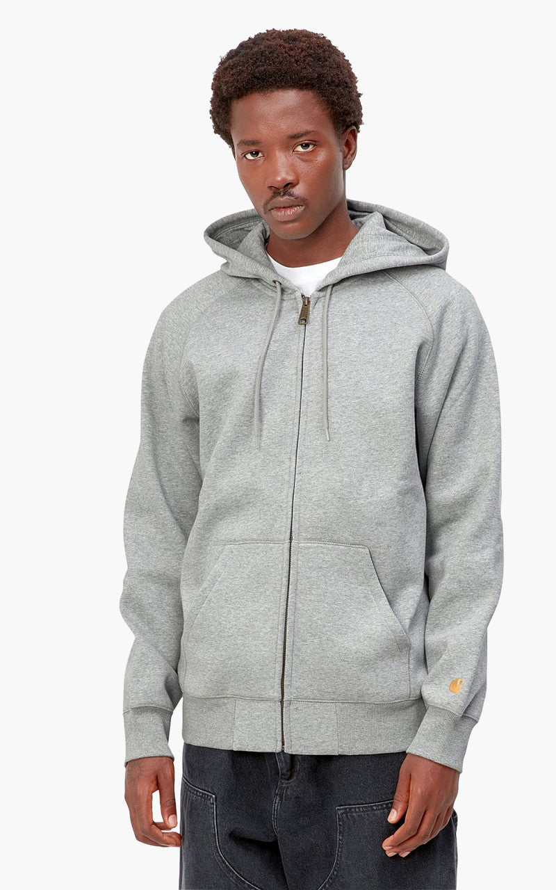 Carhartt WIP Hooded Chase Jacket Grey Heather/Gold