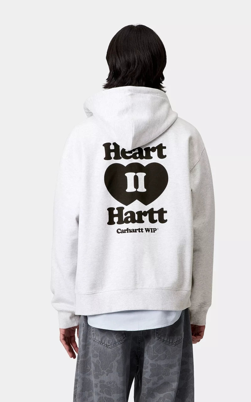 Carhartt WIP Hooded Heart II Hartt Sweat Jacket Ash Heather