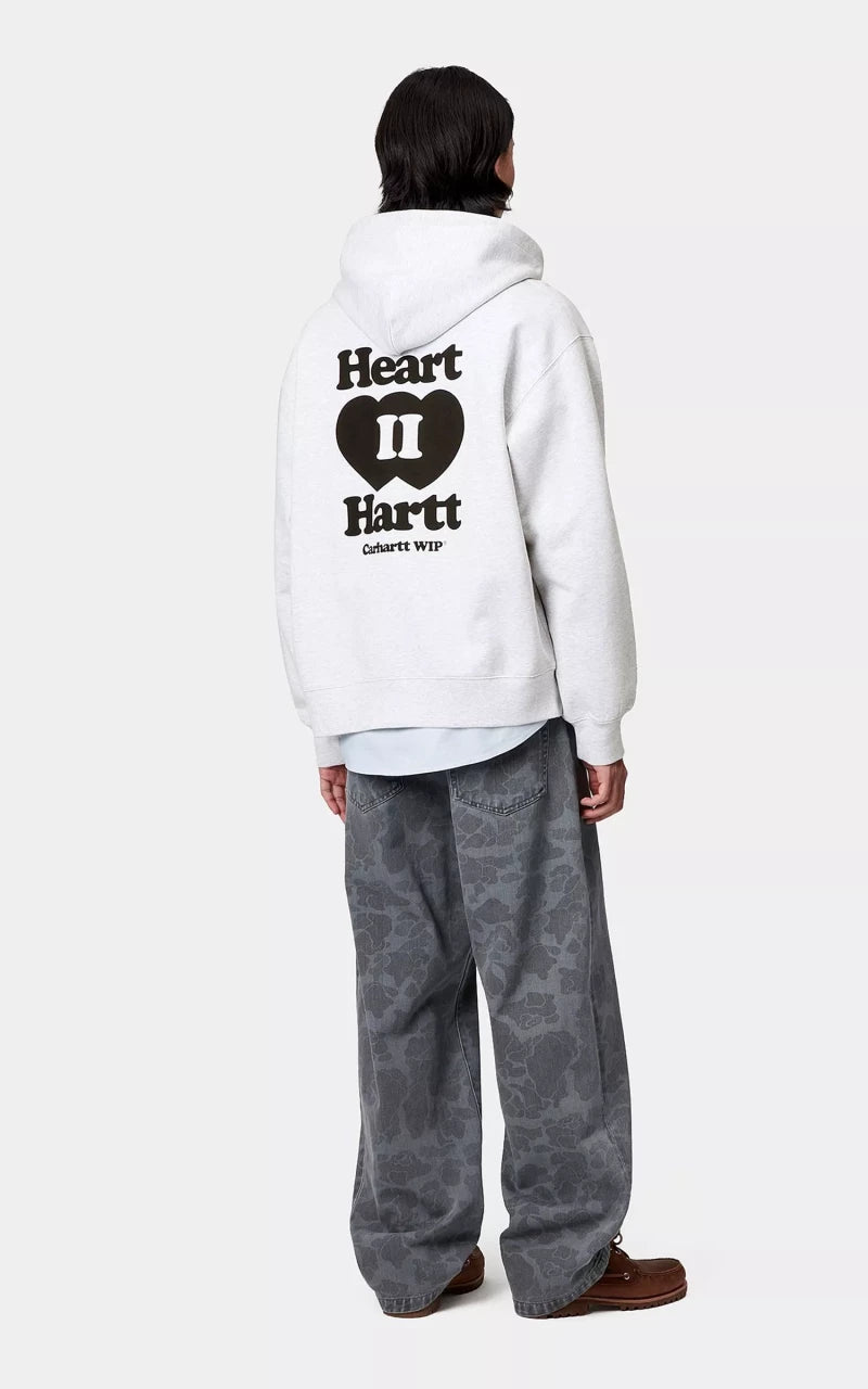 Carhartt WIP Hooded Heart II Hartt Sweat Jacket Ash Heather