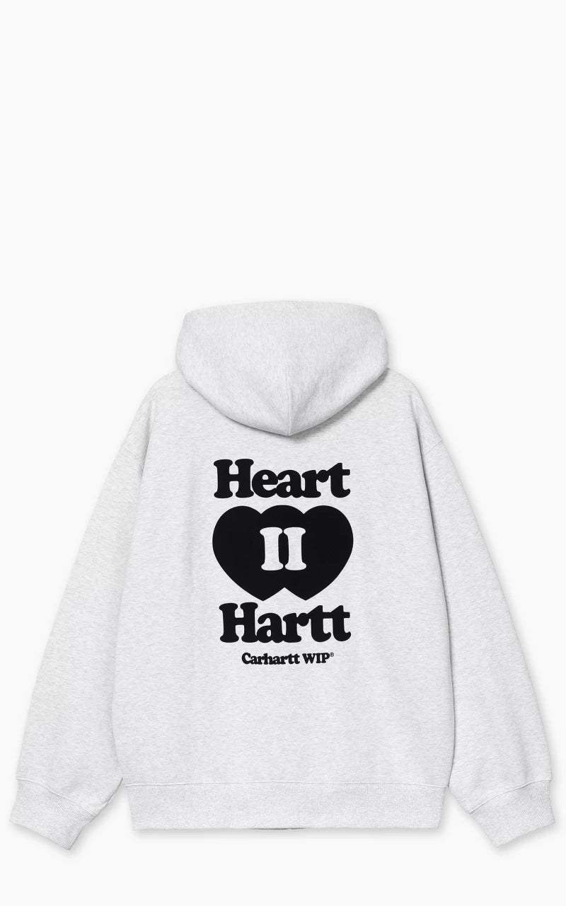 Carhartt WIP Hooded Heart II Hartt Sweat Jacket Ash Heather
